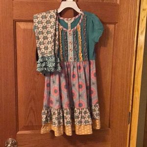 Matilda Jane dress and leggings